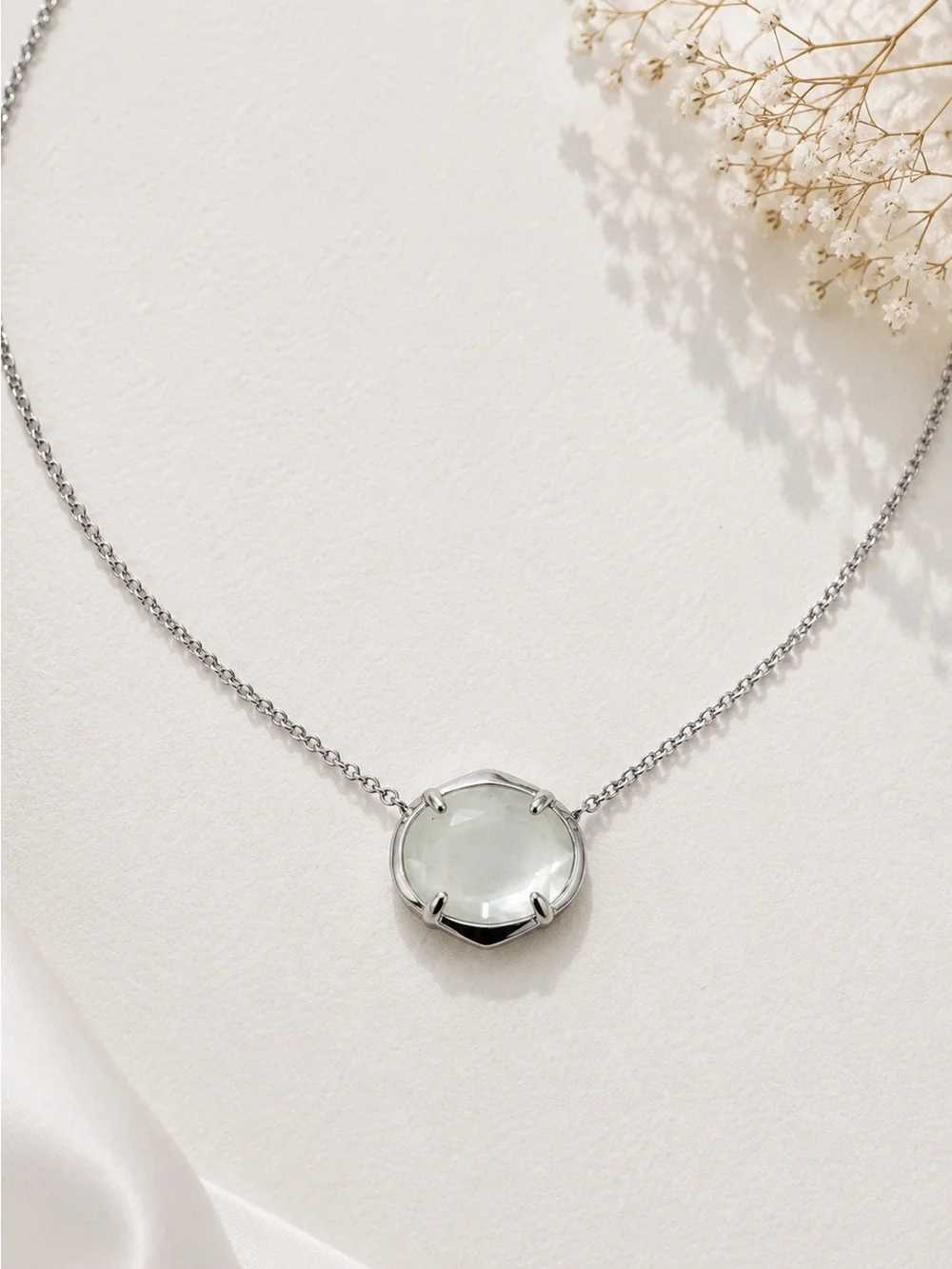 Kendra Scott Henley Pendant Necklace - Ivory/Silver
